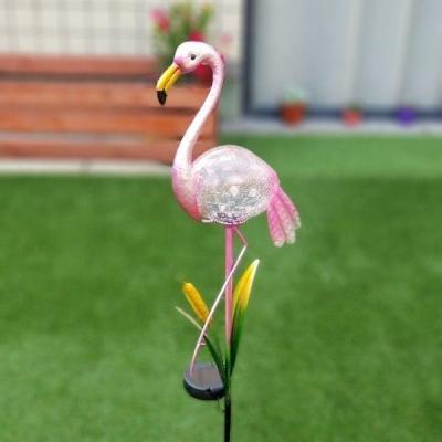 China Modern Hot Sale Garden LED Lawn Light Outdoor Yard Decoration Solar Flamingo Lamp for sale