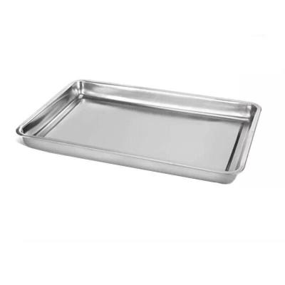 China Rectangle Design Sustainable Special Widely Used Stackable Metal Food Serving Trays For Hotel for sale