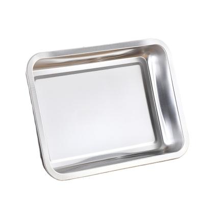 China Sustainable Special Hot Selling Restaurant Use Dinner Stainless Steel Food Metal Serving Tray for sale