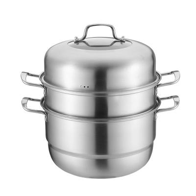 China Suitable Kitchen 3 Layer Stainless Steel Pot Food Steamer Quality Price Viable Guarantee for sale