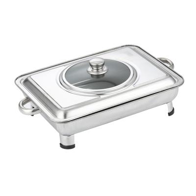 China Good Quality Stainless Steel Various Sustainable Hotel Food Dish Serving Tray Set For Buffet for sale