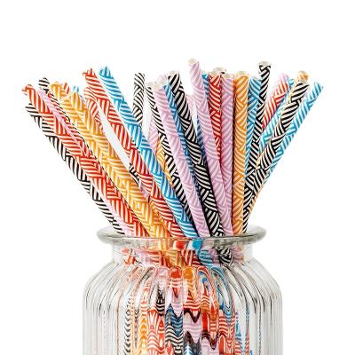 China Juice Factory Biodegradable Disposable Straws Birthday Party Tableware Paper Straws Party Supplies Drinking Straw for sale