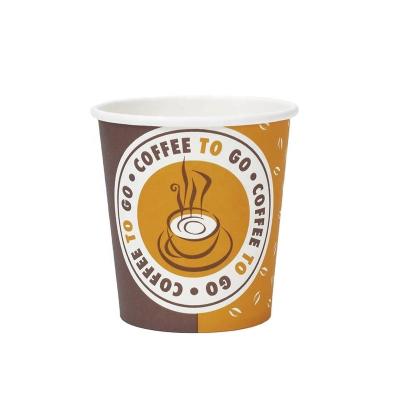 China Juice Party Supplies Disposable Cups Beverage Container Coffee Single Wall Biodegradable Paper Cup Custom Logo for sale