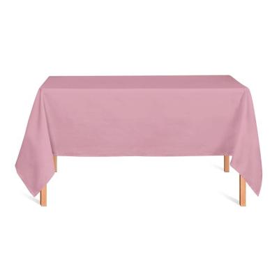 China Home Gender Reveal Party Supplies Dining Table Cover Pale Pink PEVA Tablecloth Plastic Free Tablecloth Cover For Party Decor for sale