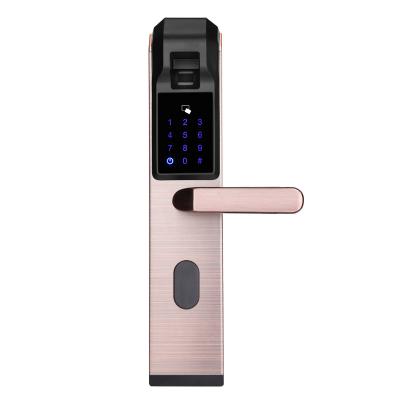 China Touch Screen Smart Biometric Password Door Lock Fingerprint Door Lock Digital Anti-theft Lock PY-8905 for sale