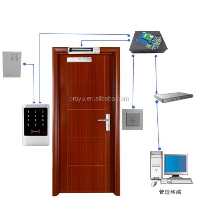 China ABS RFID TCP two door access control system+powercase+electric bolt lock+ID reader+exit button+10 ID tags for sale