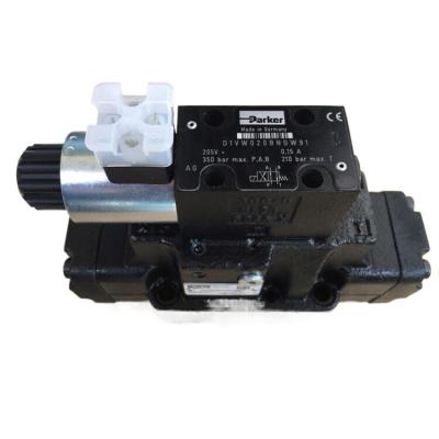 China Parker-Solenoidventil D41VW020B4NGW91C99999 Silber und schwarzes Gusseisen -20°C bis +60°C D1VW-Serie zu verkaufen