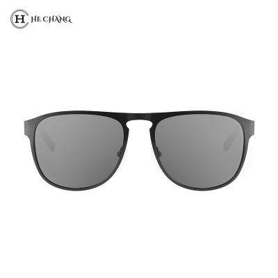 China PE Sunglasses HeChang OEM Biodegradable Sunglasses Oceanbound Sunglasses Metal Frame Environmental Eco-Friendly Glasses for sale