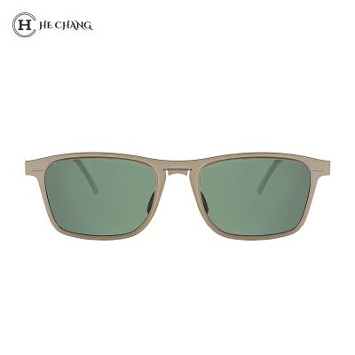 China Printable Detective Stylish Sunglasses Unisex Lens Protection HeChang Private Label Sunglasses UV Polarized Casual Fashion Glasses for sale