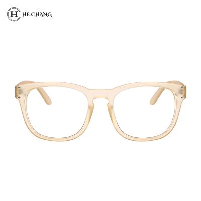 China HeChang 2021 HeChang 2021 Anti-blue Fashionable Style Custom Clear Eyeglasses Spectacle Logo Glasses Transparent Optical Frames for sale