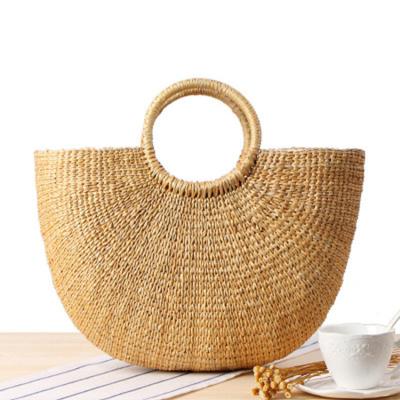 China 2020 Fashion Fashion Custom Beach Bag Rattan Bag Indonesia Large Handbags for sale