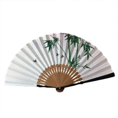 China New fashion China hand fan bamboo fan and hand painted and best material bamboo fan of bamboo paper hand for sale