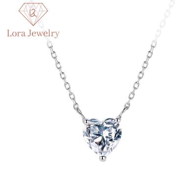 China Korean 2021 Lead Free Nickel Free Shinny Sterling Silver Crystal Necklace Geometric Jewelry 925 Zircon Round Pendant Necklace For Women for sale