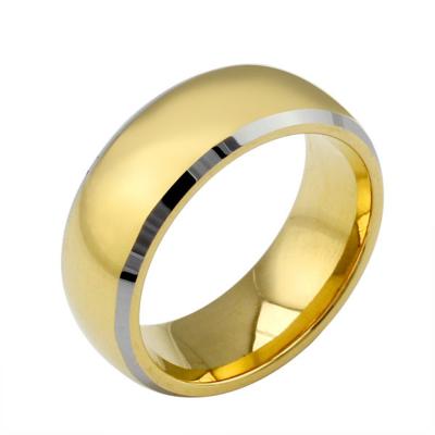 China CLASSIC Traditional Chinese Wedding Rings , Stainless Steel Gold Finger Ring Molds Without Stone for sale