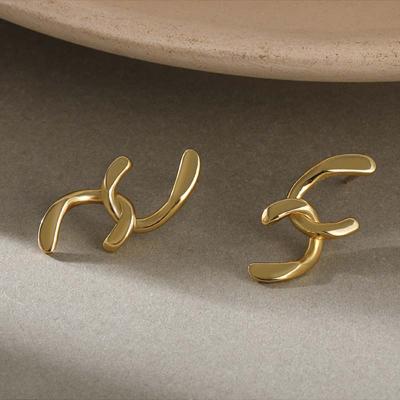 China CLASSIC Luxury Circle Hoop Earrings Women 925 Sterling Silver cc Jewelry Accessory 18K Gold Plated Fashion Earrings for sale