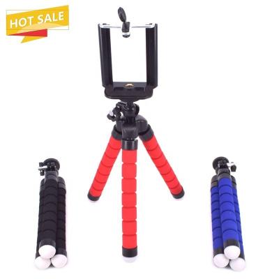 China PORTABLE Phone Holder Mini Flexible Sponge Octopus Mobile Selfie Stick Tripod Desktop Holder for Smartphone for sale