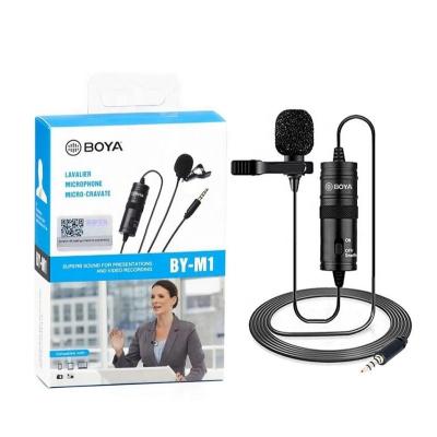 China Original Lavalier Microphone BOYA BY-M1 Mic Mobile Phone Camera PC Recording Lavalier Microphone for sale