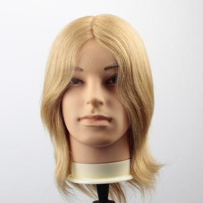 China Cosmetology Mannequin Heads Training Head Cheap Blond Mannequin For Hairdresser 100 Real Hairdressing Training Human Head for sale