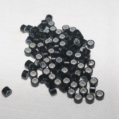 China I-tip 1000 Micro Silicone Link Rings 4.5mm Striped Beads For Hair Extension Tool for sale