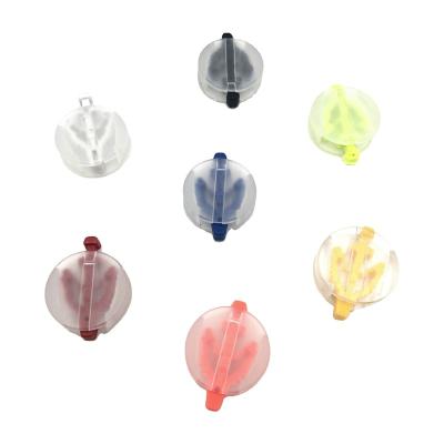 China Wholesale Adjustable Plastic Spring Rope Stopper Double Rope Lock End Bag Plastic Stopper Rope Lock Stopper Rope Nickle Free for sale