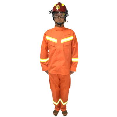 China Fire Fighting Equipment Reflective Brand Flame Retardant Clothing With Large Capacity Pocket Adjustable Rescue Uniforms Fire Entry Heat Resistant Suit for sale