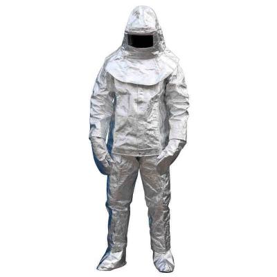 China Fire Fighting Equipment Thermal Radiation Firefighter Uniform Thermal Radiation Proximity Suit Aluminum Foil Firefighting Suit for sale