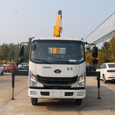 China TRUCK CRANE JIUBANG Special Offer Homan telescopic boom 4t truck mounted crane for sale for sale