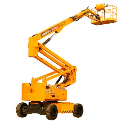 China Manufacturing Plant electric lift boom self propelled curved arm aerial working platform for sale