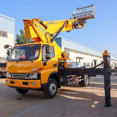 China 23 m 27m 28m 32m 36m Hydraulic Aerial Manlift Work Platform Truck on Sale 4 - 6L for sale