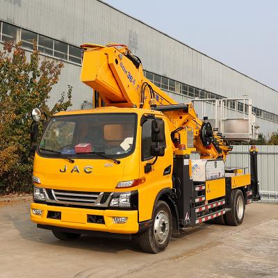 China 36m aerial work platform hydraulic lift platform truck price 4 - 6L for sale