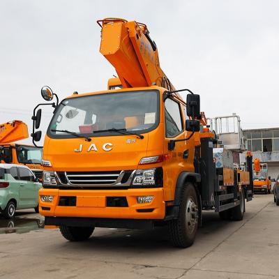 China cheap price Jianghuai 40m aerial work vehicle  telescopic boom  Aerial work lifting equipment with basket 4 - 6L for sale