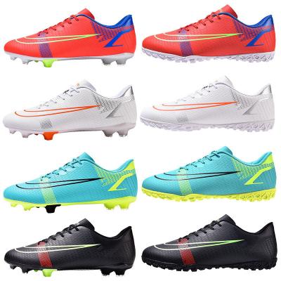 China Outdoor Football Boots Short Spike Soccer Shoes Boys And Girls TF Squashed Artificial Turf AG Long Spike Training Shoes Student Sports for sale