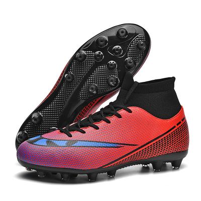 China AG 46 47 Rubber Big Size Men's Soccer Boots Studs Studs Student Sports Competition Training Crushed Teen Shoes for sale