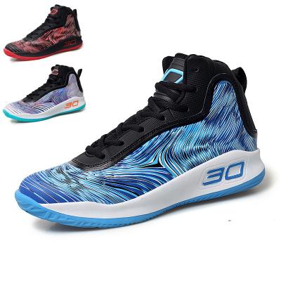 China Breathable Basketball Shoes Men's Combat Boots Youth Upper Solid Breathable Student High Sports Running Shoes Released As Substitute for sale