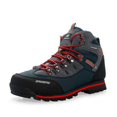 China 8037 High Mountaineering Shoes Hikking Shoes Tourism Running Shoes Soft Top Comfortable Waterproof Cross Country Men's Mountaineering Outdoor Shoes for sale