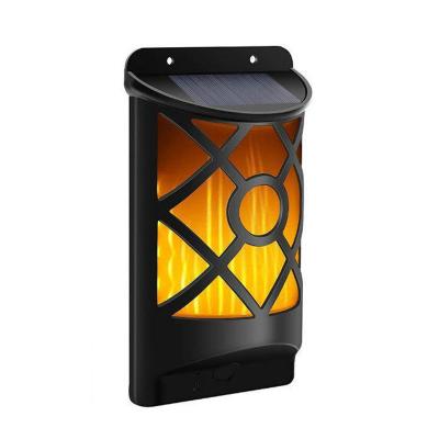 China ROAD New Solar Sense Wall Light Led Flame Hallway Lamp Outdoor Garden Landscape Decorative Lighting Home Induction Street Lights for sale