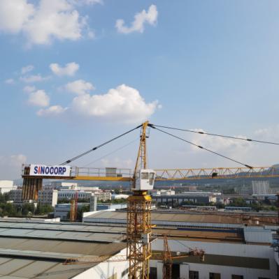 China QTZ6515-10 SINOCORP 10T Hammerhead Chassis Tower Crane for sale