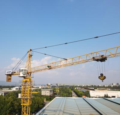 China Stationary Foundation Type Flat Top Tower Crane QTZ80 QTZ125 for sale