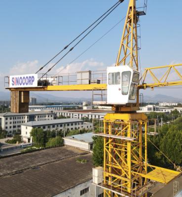 China Sinocorp Customized Height And Color 6 Ton Hammerhead Tower Crane For High Rise Construction for sale