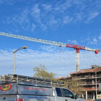 China Arm Length 60m Lifting Weight 6t 8t 10t flat head tower crane à venda