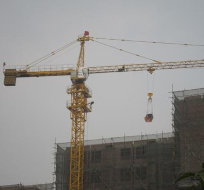 China Flat Head Tower Crane Arm Length 60m Lifting Weight 6t 8t 10t à venda