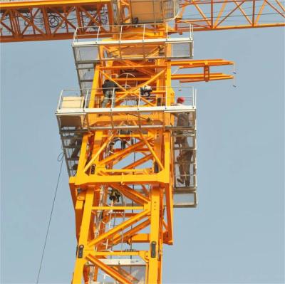 China Smooth Precise Flat Top Tower Crane 180m Attached Height for sale