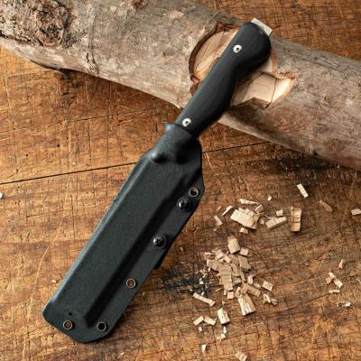 China Hand made screw WETAC release custom with kydex knife sheath damascus blade hunting knife for sale