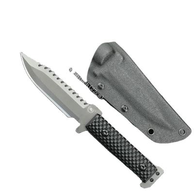 China Wetac Fixed Blade Hunting Knife Outdoor Screw Release Screw Sheath Tactical Fixed Blade Hunting for sale