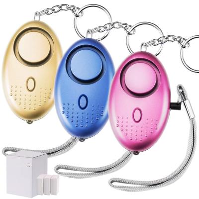 China Suitable for Women Wholesale Amazon 130dB SOS Personal Attack Safety Keychain Security Alarm with LED Torch for sale