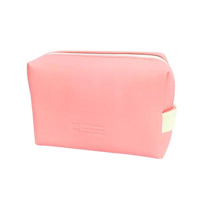 China Multifunctional hot sale travel storage bag PU waterproof cosmetic bag frosted contrast color portable large capacity toiletry bag for sale