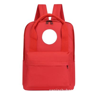 China Wholesale waterproof simple fashion Oxford school square backpack waterproof shoulder portable advertising children's school bag for sale