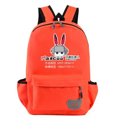 China Wholesale Logo Student Bag Primary Backpack Custom Made To Advertising The Factory School Students Backpack Waterproof for sale