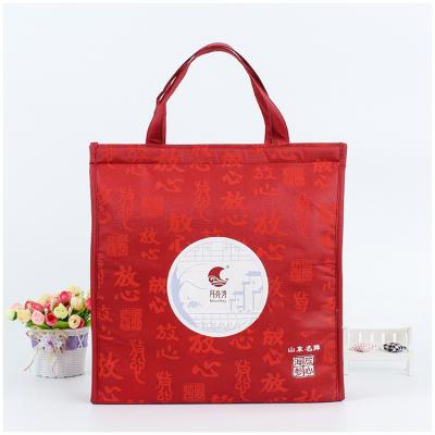 China Vintage Customized Simple Portable Heat Insulation Film Coated Nonwoven Cooler Heat Insulation Lunch Bag for sale