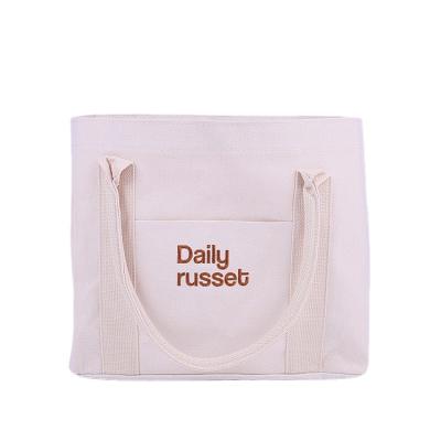 China Source Manufacturer Cotton Canvas Storage Cute Pattern Advertising Eco-Friendly Student Bags Print Custom Canvas Tote Bag Customized for sale